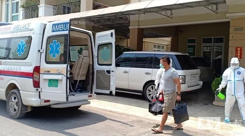 Người đàn ông Trung Quốc sống ở Camko City nhiễm COVID-19 bị đưa đi cách ly ngày 25/2 (Ảnh: TBCPC-TQ). Người đàn ông Trung Quốc sống ở Camko City nhiễm COVID-19 bị đưa đi cách ly ngày 25/2 (Ảnh: TBCPC-TQ).