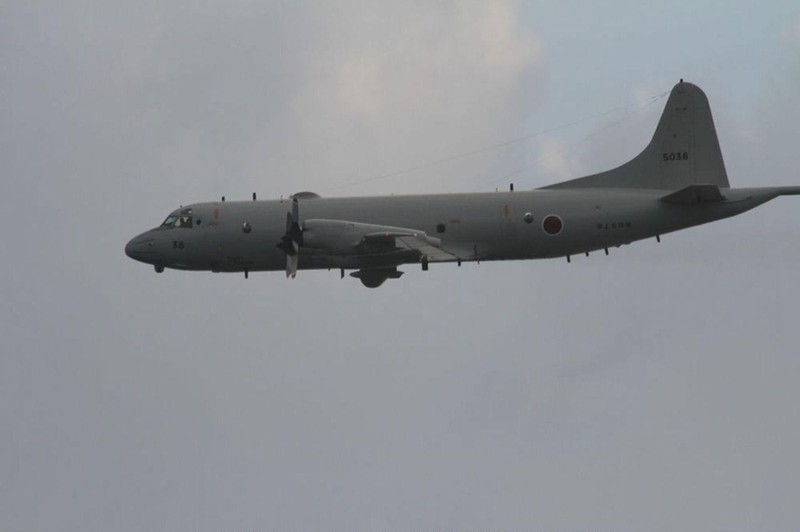 Máy bay P-3C của Nhật từng bay qua đá Vành Khăn hồi 2018 (Ảnh: Dwnews). Máy bay P-3C của Nhật từng bay qua đá Vành Khăn hồi 2018 (Ảnh: Dwnews).