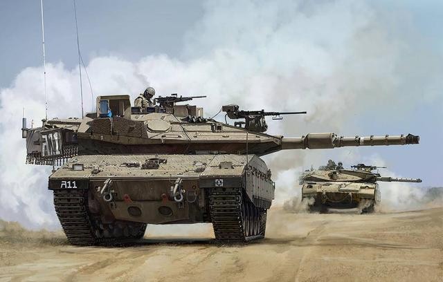 Xe tăng chủ lực Merkava-4 của Israel (Ảnh: 163.com).