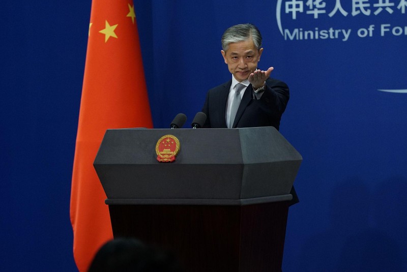 Ông Uông Văn Bân, người phát ngôn Bộ Ngoại giao Trung Quốc (Ảnh: Tân Hoa xã). Ông Uông Văn Bân, người phát ngôn Bộ Ngoại giao Trung Quốc (Ảnh: Tân Hoa xã).