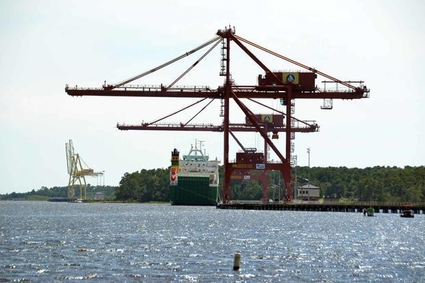 Cảng Sunny Point - một trong hai cảng quân sự xảy ra tình trạng mất cắp vũ khí nghiêm trọng (Ảnh: military).