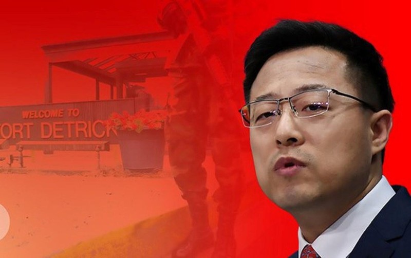 Ông Triệu Lập Kiên, người phát ngôn Bộ Ngoại giao Trung Quốc nhiều lần lên tiếng yêu cầu tiến hành điều tra Phòng thí nghiệm Fort Detrick (Ảnh: Internet). Ông Triệu Lập Kiên, người phát ngôn Bộ Ngoại giao Trung Quốc nhiều lần lên tiếng yêu cầu tiến hành điều tra Phòng thí nghiệm Fort Detrick (Ảnh: Internet).
