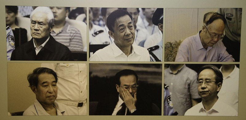 Những nhân vật được Trung Quốc coi là &quot;Tập đoàn tham nhũng Chu Vĩnh Khang&quot;: Chu Vĩnh Khang, Bạc Hy Lai , Quách Bá Hùng , Từ Tài Hậu , Tôn Chính Tài và Lệnh Kế Hoạch (Ảnh: THX).