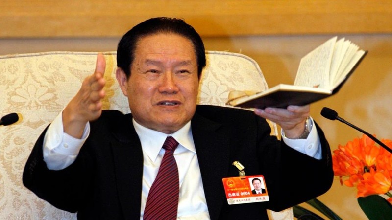 Chu Vĩnh Khang khi là Ủy viên thường vụ Bộ Chính trị, Bí thư Ủy ban Chính trị và pháp luật nắm toàn bộ hệ thống an ninh, pháp chế (Ảnh: THX).