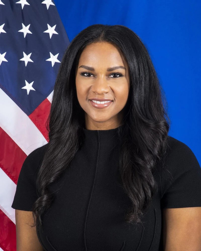 Bà Jalina Porter, Phó phát ngôn Bộ Ngoại giao Mỹ (Ảnh: Dwnews). Bà Jalina Porter, Phó phát ngôn Bộ Ngoại giao Mỹ (Ảnh: Dwnews).