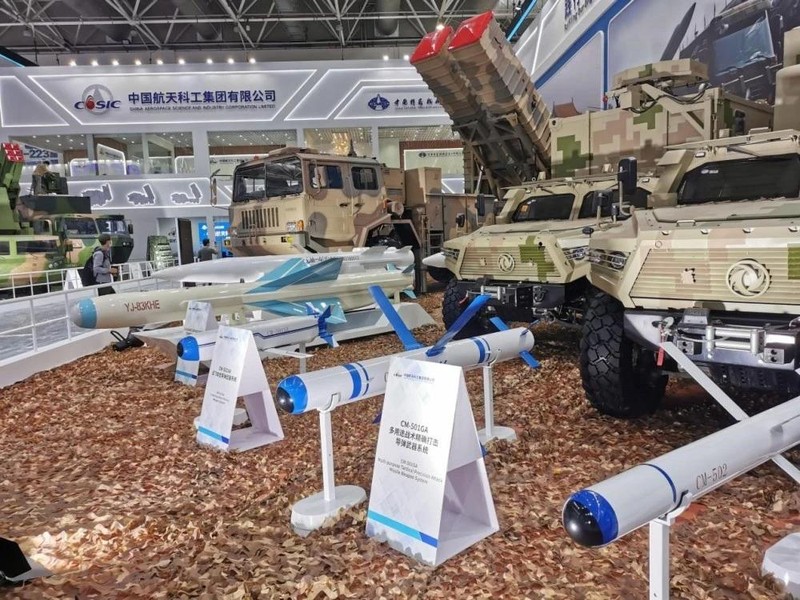 Các loại tên lửa hành trình của Tổng công ty Công nghiệp Hàng không vũ trụ Trung Quốc (Ảnh: QQ).