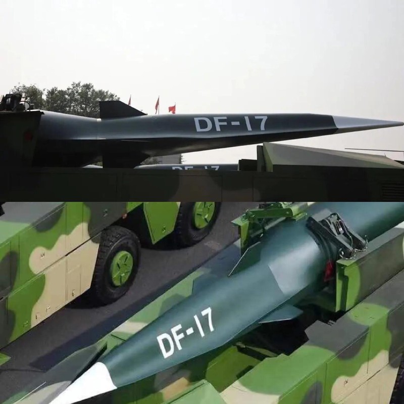Đầu đạn của tên lửa siêu thanh DF-17 mang hình dạng tàu lượn (Ảnh: Sina).