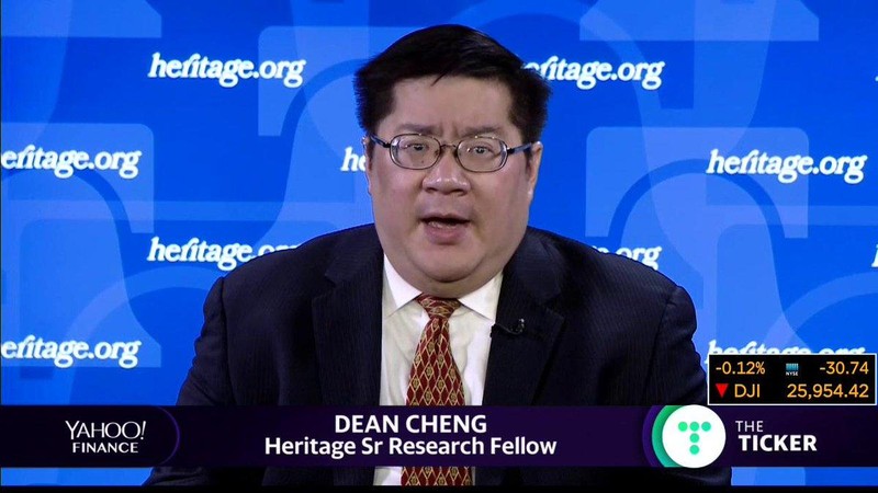 Nhà nghiên cứu Dean Cheng của Quỹ Di sản, Mỹ (Ảnh: Yahoo). Nhà nghiên cứu Dean Cheng của Quỹ Di sản, Mỹ (Ảnh: Yahoo).