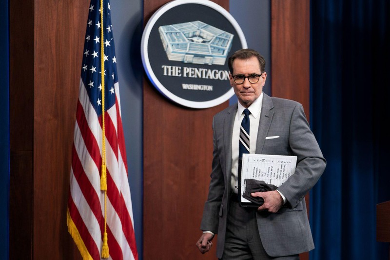 Ông John Kirby, Người phát ngôn Lầu Năm Góc (Ảnh: Dwnews). Ông John Kirby, Người phát ngôn Lầu Năm Góc (Ảnh: Dwnews).