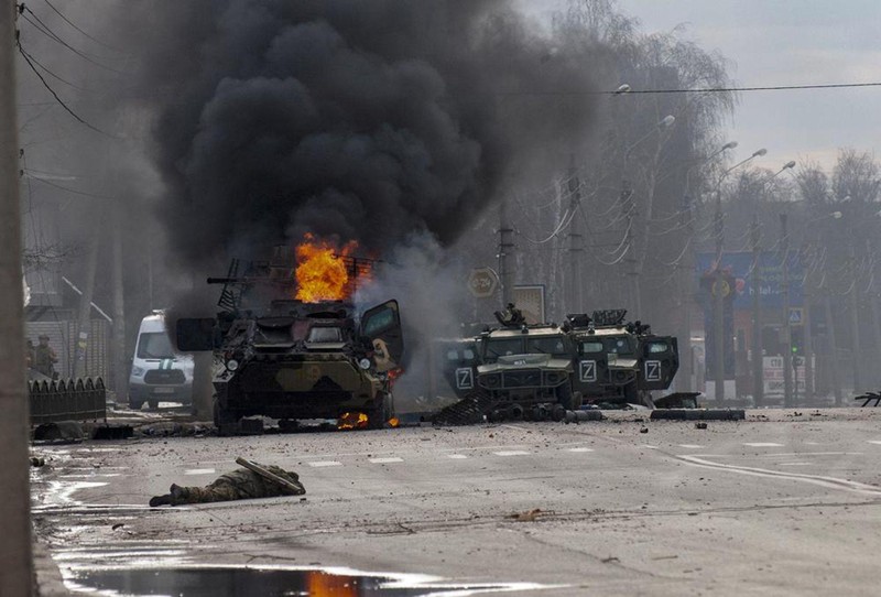 Chiến sự diễn ra ác liệt ở Ukraine (Ảnh: Dwnews). Chiến sự diễn ra ác liệt ở Ukraine (Ảnh: Dwnews).