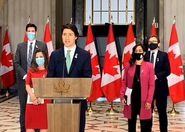 Thủ tướng Canada Trudeau tuyên bố ủng hộ Ukraine chống Nga (Ảnh: Đông Phương). Thủ tướng Canada Trudeau tuyên bố ủng hộ Ukraine chống Nga (Ảnh: Đông Phương).