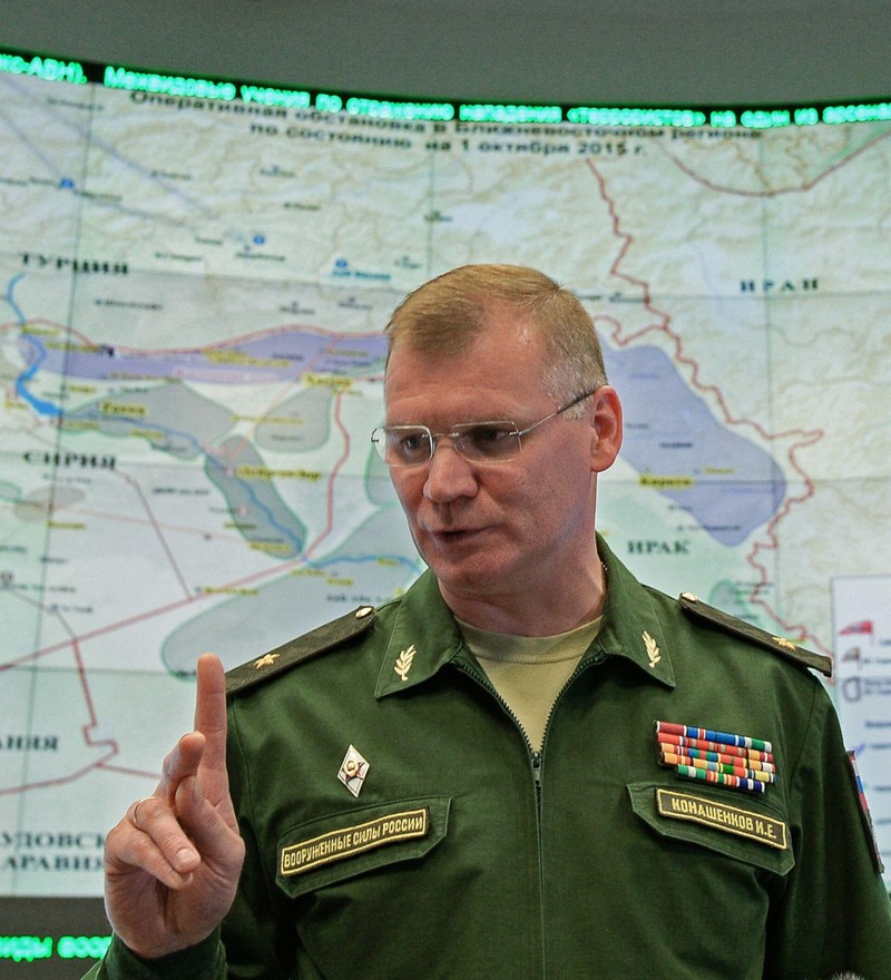 Người phát ngôn Bộ Quốc phòng Nga Igor Konashenkov cảnh báo các nước cho máy bay Ukraine cất cánh giao tranh với Nga sẽ bị coi là tham chiến với Nga (Ảnh: Sputnik). Người phát ngôn Bộ Quốc phòng Nga Igor Konashenkov cảnh báo các nước cho máy bay Ukraine cất cánh giao tranh với Nga sẽ bị coi là tham chiến với Nga (Ảnh: Sputnik).