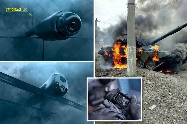 Mỹ hy vọng UAV cảm tử Switchblade 600 sẽ giúp Quân đội Ukraine đối phó hiệu quả các xe tăng Nga (Ảnh: dailystar). Mỹ hy vọng UAV cảm tử Switchblade 600 sẽ giúp Quân đội Ukraine đối phó hiệu quả các xe tăng Nga (Ảnh: dailystar).