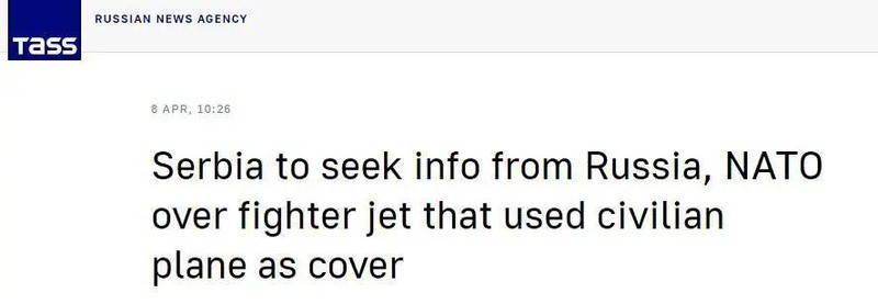 Hãng tin TASS đưa tin về vụ việc. Hãng tin TASS đưa tin về vụ việc.