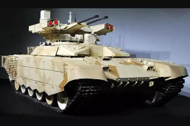 Cận cảnh xe bọc thép chiến đấu BMPT &quot;Terminator” của quân đội Nga.