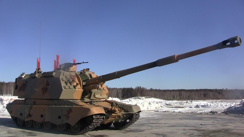 Pháo tự hành Msta-S của Nga (Ảnh: RIA). Pháo tự hành Msta-S của Nga (Ảnh: RIA).