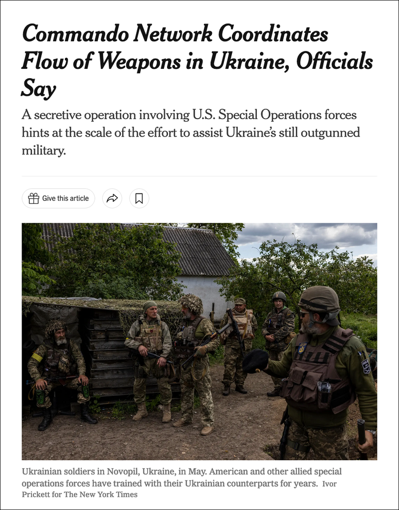 The New York Times viết về sự dính líu bí mật của Mỹ và phương Tây vào cuộc xung đột Nga-Ukraine. The New York Times viết về sự dính líu bí mật của Mỹ và phương Tây vào cuộc xung đột Nga-Ukraine.