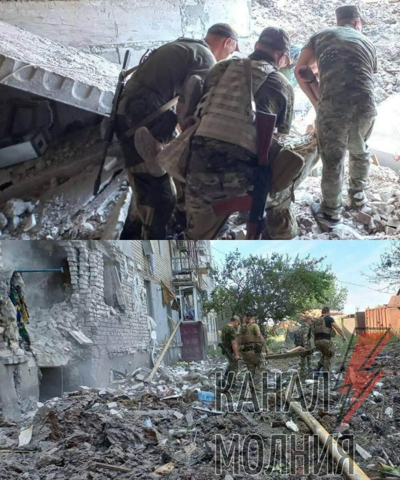 Trụ sở Wagner ở Popasna, Luhansk sau khi bị oanh kích (Ảnh: NYP). Trụ sở Wagner ở Popasna, Luhansk sau khi bị oanh kích (Ảnh: NYP).