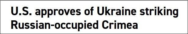 Trang Politico viết: Mỹ ủng hộ việc Ukraine tấn công Nga ở Crimea.