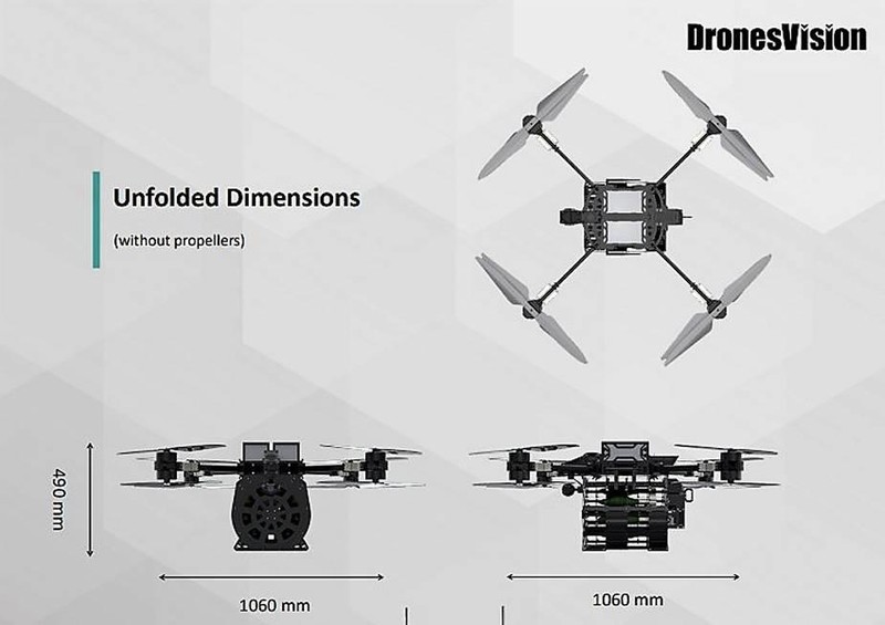 Hình dạng, cấu tạo của UAV Revolver 860 (Ảnh: Newtalk). Hình dạng, cấu tạo của UAV Revolver 860 (Ảnh: Newtalk).