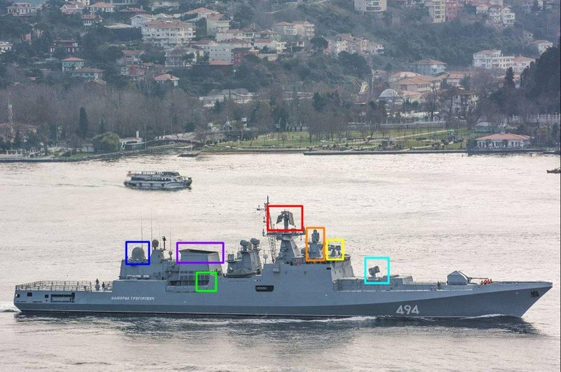 Một chiếc khinh hạm cùng lớp với chiếc Đô đốc Makarov được cho là hình dạng tương tự chiếc tàu bị tàu Ukraine tấn công sáng 29/10 (Ảnh:chinatimes) Một chiếc khinh hạm cùng lớp với chiếc Đô đốc Makarov được cho là hình dạng tương tự chiếc tàu bị tàu Ukraine tấn công sáng 29/10 (Ảnh:chinatimes)