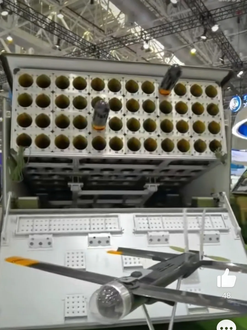 Loại dàn phóng 48 ống và đạn tên lửa hành trình loại nhỏ (Ảnh: NetEasy).