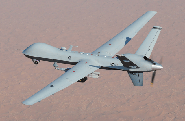 UAV MQ-9 Reaper cực kỳ đắt tiền của Mỹ (Ảnh: Sina). UAV MQ-9 Reaper cực kỳ đắt tiền của Mỹ (Ảnh: Sina).