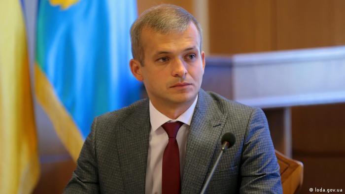 Ông Wassyl Losynskyj, Thứ trưởng Bộ Công nghiệp Ukraine bị bắt hôm 21/1 vì tội nhận hối lộ (Ảnh: Deutsche Welle).