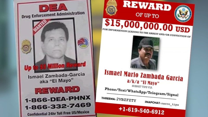 "El Mayo" Zambada từng được DEA treo thưởng 15 triệu USD để có được manh mối giúp truy bắt (Ảnh: Singtao). Zambada duoc treo thuong 15 trieu USD.jpg
