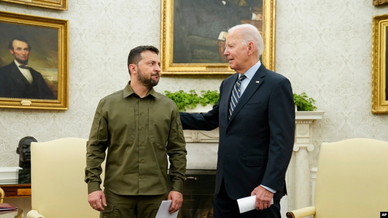 Ông Zelensky sẽ gặp Tổng thống Mỹ Biden bên lề kỳ họp Đại hội đồng Liên Hợp Quốc (Ảnh: AP). Gap Joe Biden.png
