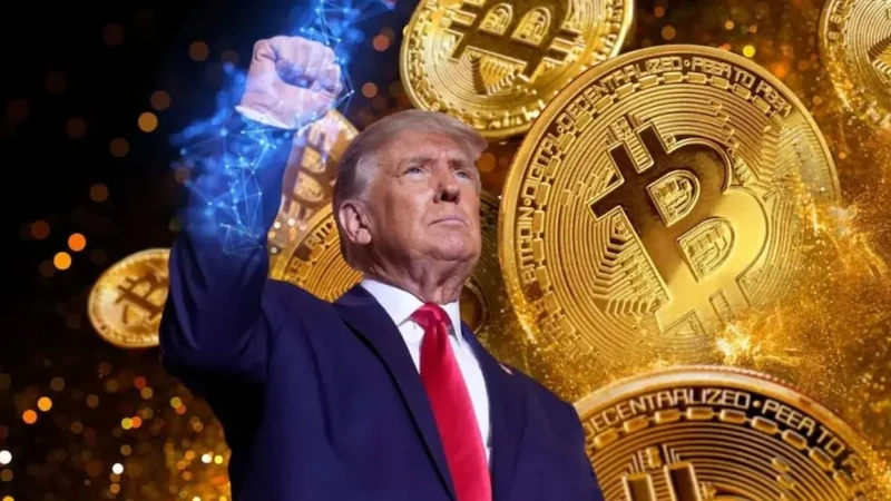 Donald Trump được gọi là "tổng thống tiền điện tử" do chính sách cấp tiến với đồng Bitcoin. Ảnh: Businesstoday.