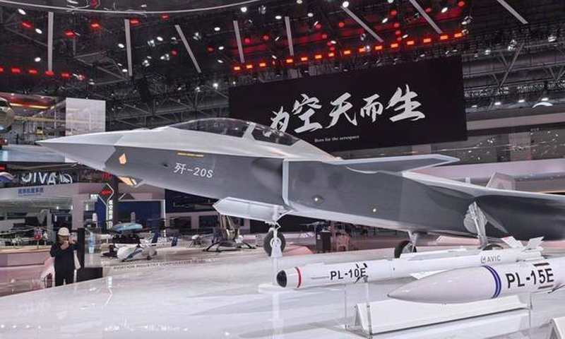 Máy bay chiến đấu tàng hình kiểu mới J-20S. Ảnh: QQnews. J-20S.png