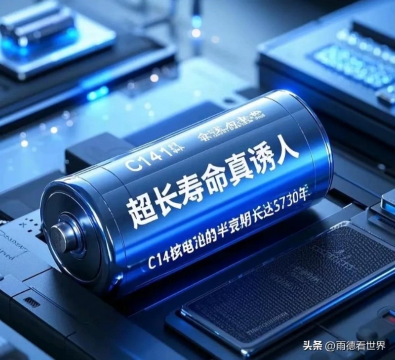 Tới đây, các loại pin hạt nhân C-14 có tuổi thọ ngàn năm sẽ xuất hiện trên thị trường và được sử dụng trong mọi lĩnh vực. Ảnh: Toutiao. Vien pin hat nhan C-14.jpg