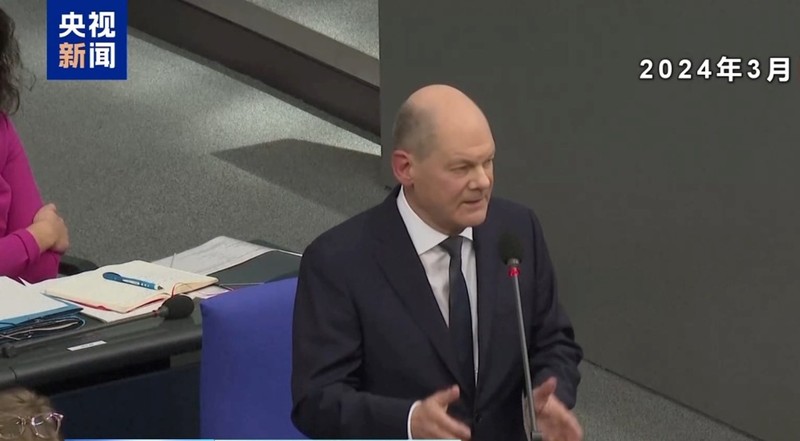 Thủ tướng Đức đương nhiệm Olaf Scholz luôn phản đối cung cấp tên lửa Taurus cho Ukraine. Ảnh: Sohu. Ong Olaf Scholz.jpeg