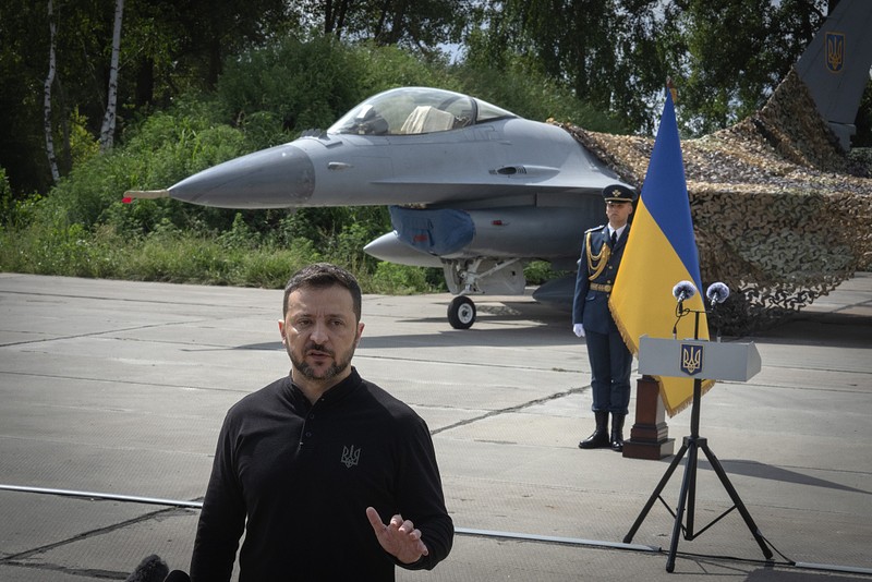 Ukraine đã nhận được vài chục chiếc F-16 do các nước châu Âu cung cấp. Ảnh: VCG. F-16 Ukraine.jpeg