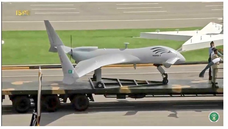 Máy bay không người lái Sharpa-II của Pakistan được sao chép và chuyển giao công nghệ từ UAC CH-3A của Trung Quốc. Ảnh: Defensetalks. Sharpar-II.jpg