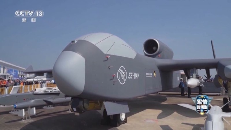 UAV Cửu Thiên ra mắt lần đầu tại Chu Hải tháng 12/2024, Ảnh: CCTV. UAV Jiutian.jpg