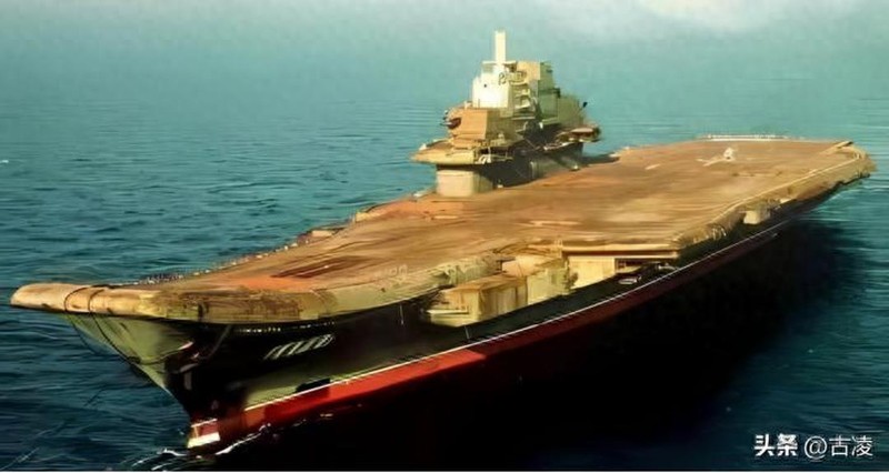 Tàu Varyag Trung Quốc mua của Ukraine với giá sắt vụn. Ảnh: Toutiao. Tau Varyag.jpeg