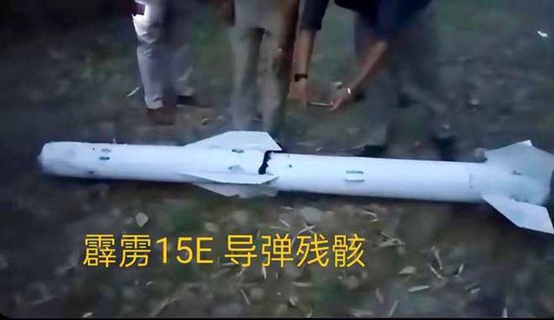 Xác tên lửa còn khá nguyên vẹn. Ảnh: NetEase. Xac kha nguyen ven.jpg