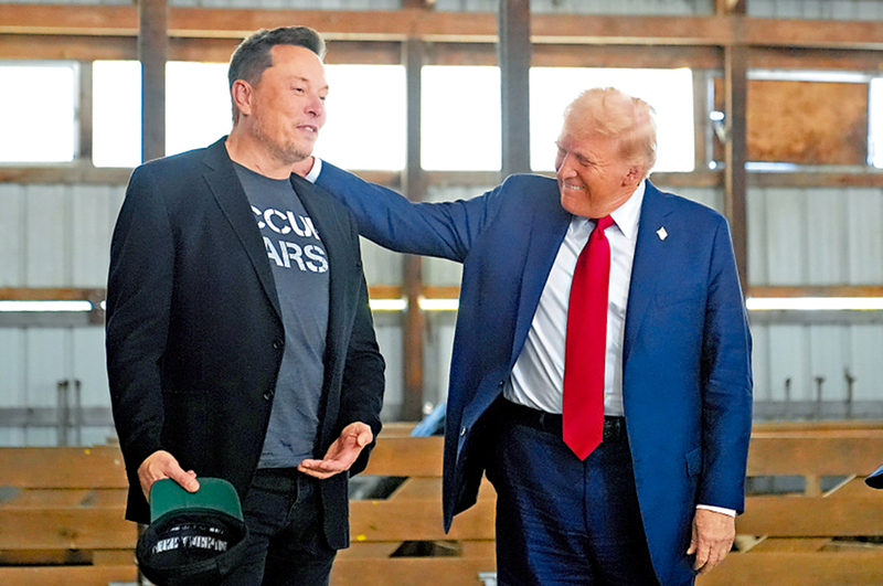 Sau 130 ngày bên nhau, Elon Musk sẽ rời khỏi chính phủ của ông Trump. Ảnh: Takungpao.