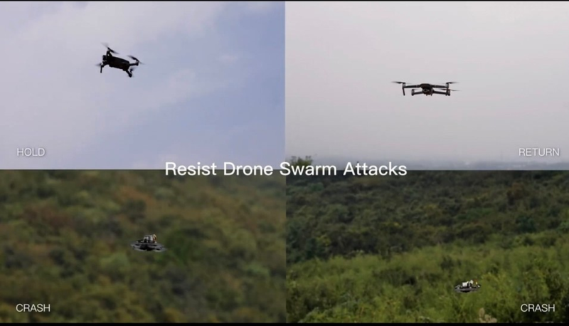 Thử nghiệm sử dụng AT-625 chống FPV tấn công kiểu bầy đàn. Ảnh: QQnews. Thu nghiem ha FPV.png