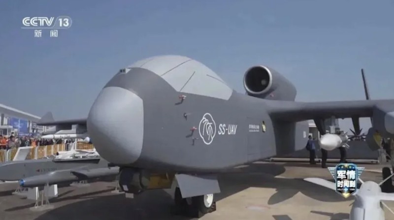Máy bay không người lái "mẹ" Cửu Thiên SS-UAV sẽ chính thức ra mắt. Ảnh: CCTV. UAV Cuu Thien.jpg