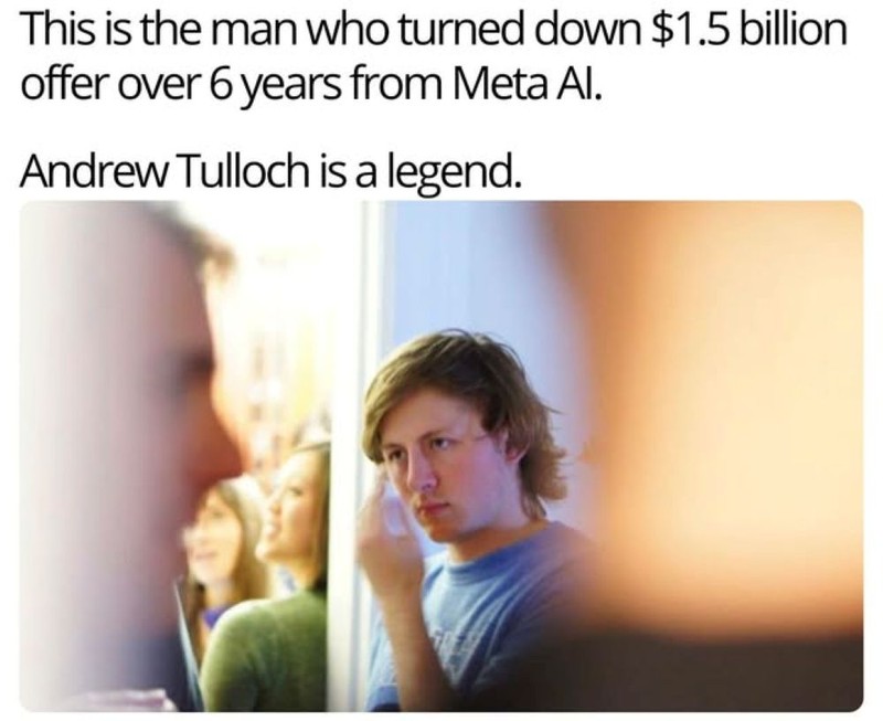 "Siêu thiên tài" AI Andrew Tulloch đã từ chối mức lương 1,5 tỷ USD cho 6 năm của Meta. Ảnh Sina. Tullloch.jpg
