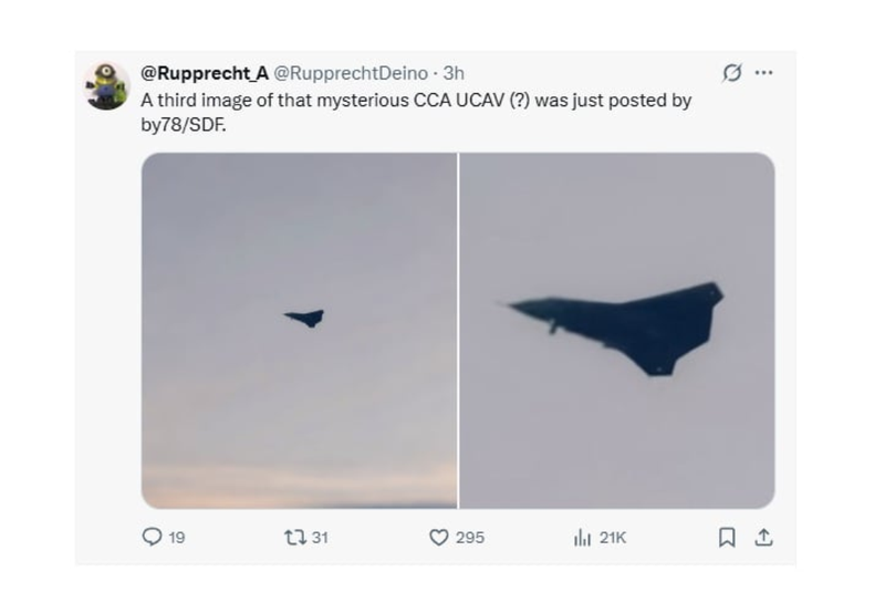 Bài phân tích trên trang cá nhân của ông Andreas Rupprecht về chiếc máy bay lạ. Rupprecht dang bai.png