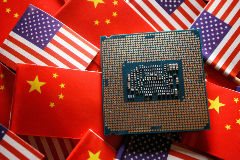 Cuộc chiến về chip giữa Mỹ và Trung Quốc vẫn đang tiếp diễn. Ảnh: Reuters. Cuoc chien chip.png