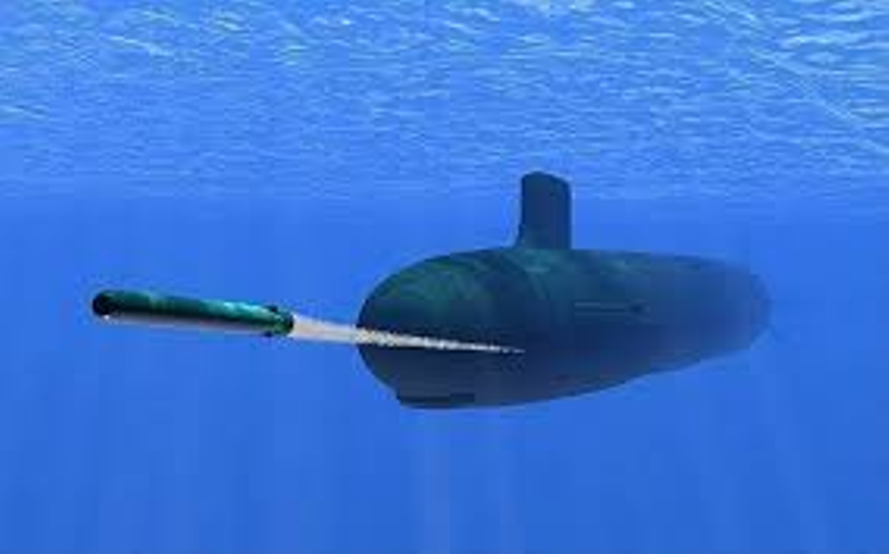Poseidon được phóng từ tàu mẹ K-329 “Belgorod” (Project 09852). Ảnh: Toutiao. Posseidon duoc phong.png