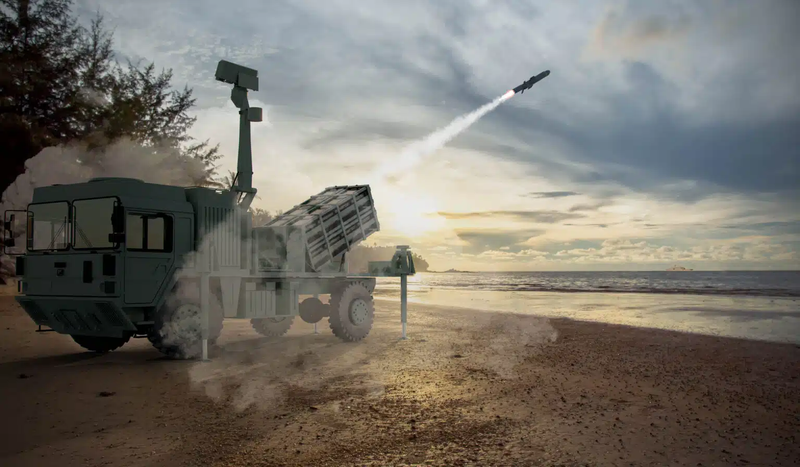 Phiên bản phóng từ xe tải của Sea Venom. Ảnh: Wforum/Navalnews. Sea-Venom-coastal-battery-concep.png