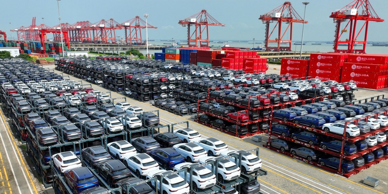 Từ năm 2023, Trung Quốc đã thế chỗ Nhật trở thành nước xuất khẩu xe hơi nhiều nhất thế giới. Ảnh: OCS. Dung dau the gioi.png