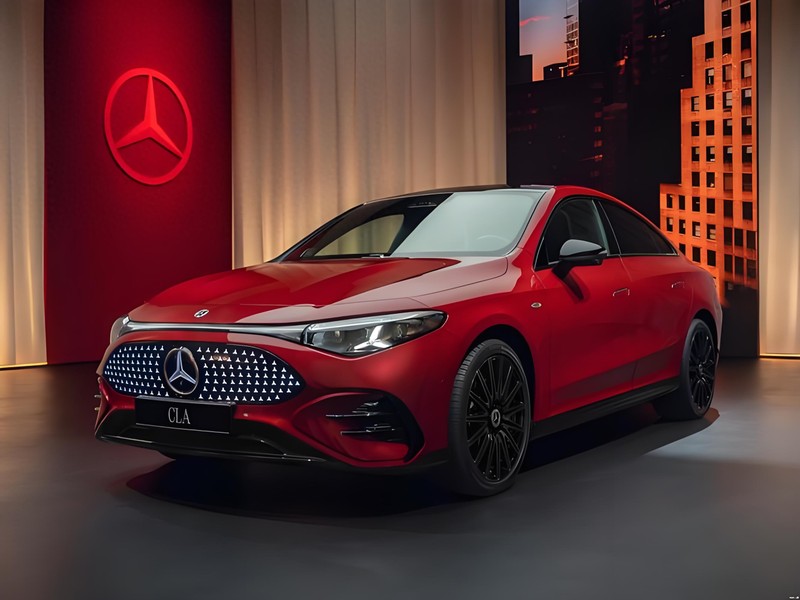 Mẫu CLA EV chạy 866km mới phải sạc pin được Mercedes tung ra hôm 24/9 nhằm cạnh tranh với Tesla Model 3. Ảnh: Toutiao.