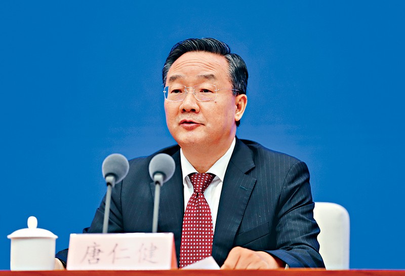 Đường Nhân Kiện khi còn tại chức. Ảnh: Bjnews. Khi con tai chuc.jpg